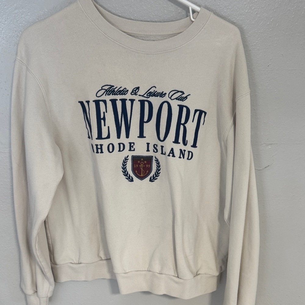 Hollister Cream Newport Sweater
